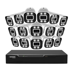 4K Vision AI Smart Artificial Intelligence DVR Security System With 16 Cameras (Certified Open Box)