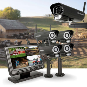 PhoenixM2 Non-WiFi. Plug-In Power Security System with 4 Cameras {Certified Open Box}