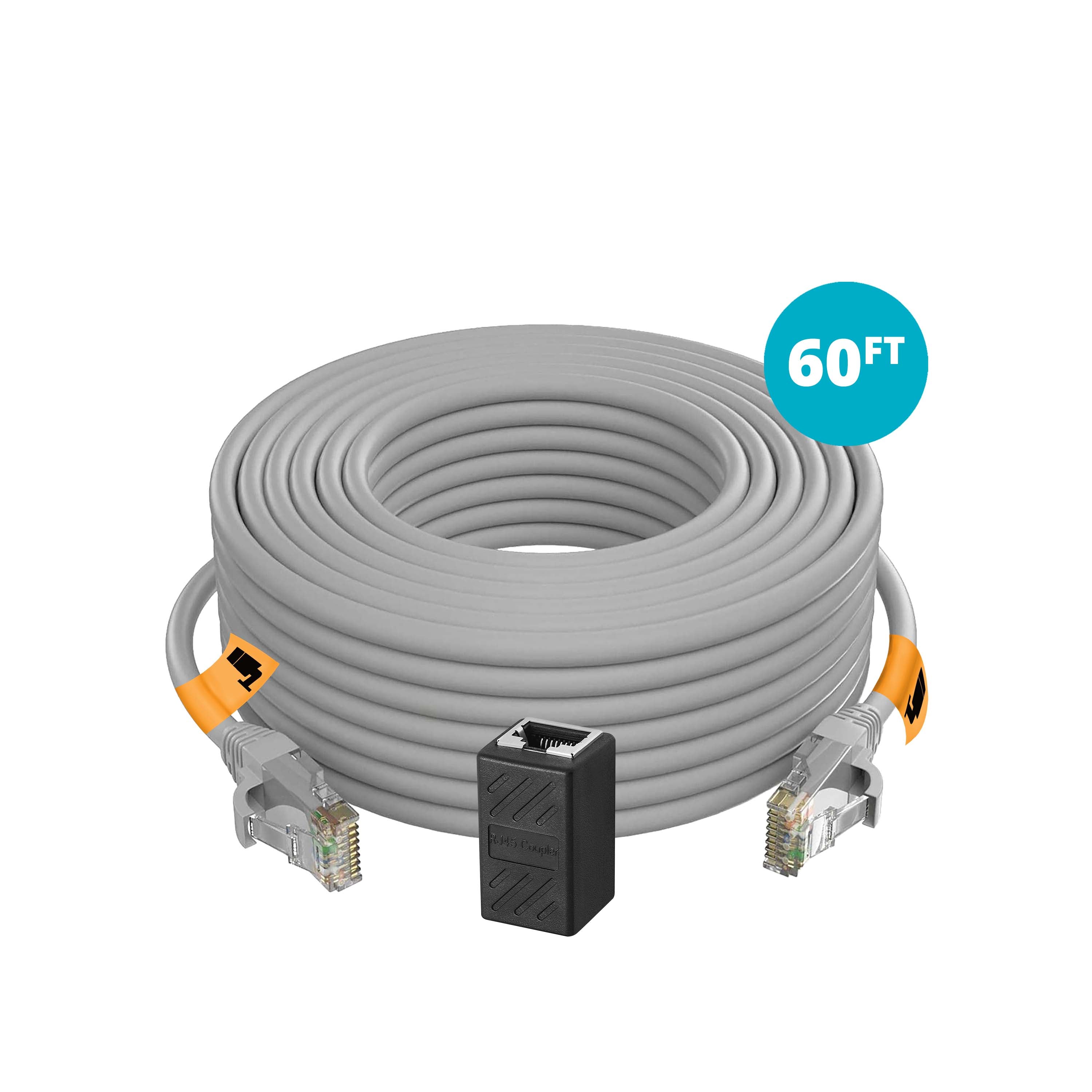ネット　７，５ｍ×４ｍ 60ft. Ethernet Extension Cable with Ethernet Cable Coupler