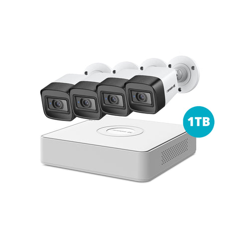 4K Ultra HD Wired 4 Channel Security System with 4 Cameras