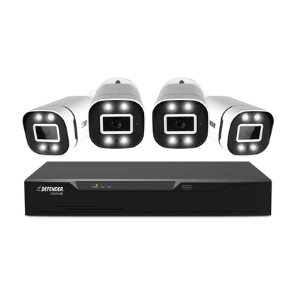 4K Vision AI Smart Artificial Intelligence DVR Security System With 4 Wired Deterrence Cameras