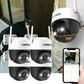 Guard Pro PTZ 2K QHD 360 Degree Wi-Fi Outdoor Plug-In Power Security Camera, 4 Pack