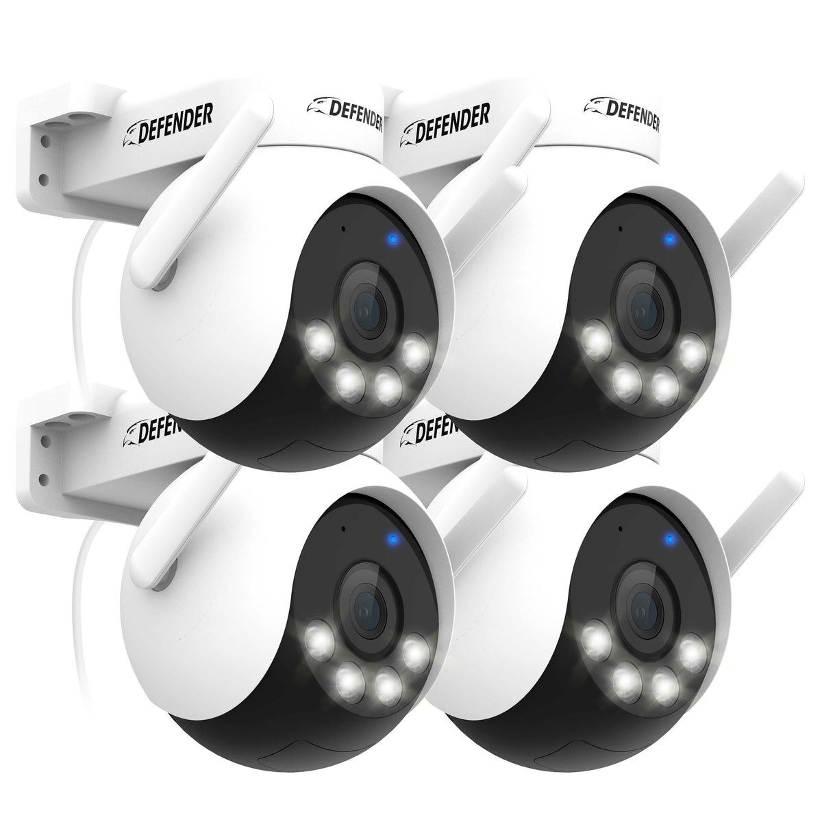 Plug Camera AI POWERED 4K Everwatch PTZ 360° Wi-Fi Plug-in Power Security Camera,