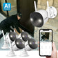 AI POWERED 4K Guard Pro Wi-Fi 6 Plug-in Security Camera with 64GB SD Card, 4 Pack
