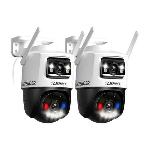 AI POWERED 2K Guard MAX Extreme Night Color Dual Lens PTZ Camera, 2pc