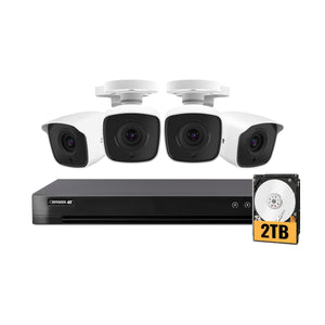 4K Ultra 8 Channel DVR Security System with 2TB HDD & 4 Vision Cameras (Certified Open Box)