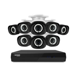 Sentinel 4K Ultra HD Wired 8 Channel PoE NVR Security System with 8 Metal Cameras