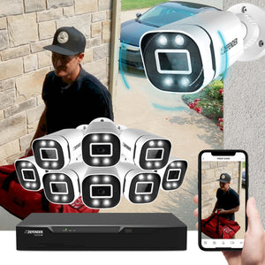 4K Vision AI Smart Artificial Intelligence DVR Security System With 8 Wired Deterrence Cameras