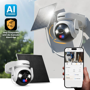 Solar Powered 4K AI Guard Ultra-Charge PTZ Wireless Security Camera, 64GB with AOV