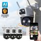 AI POWERED Guard Pro 3K PLUS Dual Lens PTZ Wi-Fi 6 Plug-in Security Camera, 3 Pack