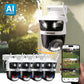 AI POWERED 3K+ Guard WIFI Tri-Lens PTZ Security Camera, 4 pc
