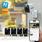 Defender GO 2K AI POWERED Plug-in Power Indoor/Outdoor Home Security, Baby & Pet Camera, 4 Pack