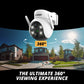 Solar Powered 4K AI EverWatch PTZ Wireless Camera with 3W Solar Panel