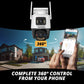 AI POWERED 2K Guard MAX Extreme Night Color Dual Lens PTZ Camera
