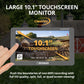 EXCLUSIVE BUNDLE: PHOENIXHD Non-WiFi Plug-in Power Security System with 10.1” HD Monitor & 4 Cameras