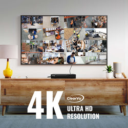 EXCLUSIVE BUNDLE: 4K Vision AI Ultra HD DVR Security System with 16 Wired Deterrence Cameras
