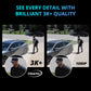 EXCLUSIVE BUNDLE: AI POWERED Guard Pro 3K PLUS Dual Lens PTZ, 128GB SD Card, 2 Year Warranty, 4 Pack