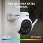 AI POWERED 4K Everwatch PTZ 360° Wi-Fi Plug-in Power Security Camera, 3 Pack