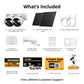 Solar Powered 4K AI Guard Ultra-Charge PTZ Wireless Security Camera with AOV, 2 Pack