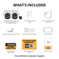 AI POWERED 4K Everwatch PTZ 360° Wi-Fi Plug-in Power Security Camera with 64GB SD Card, 2 Pack