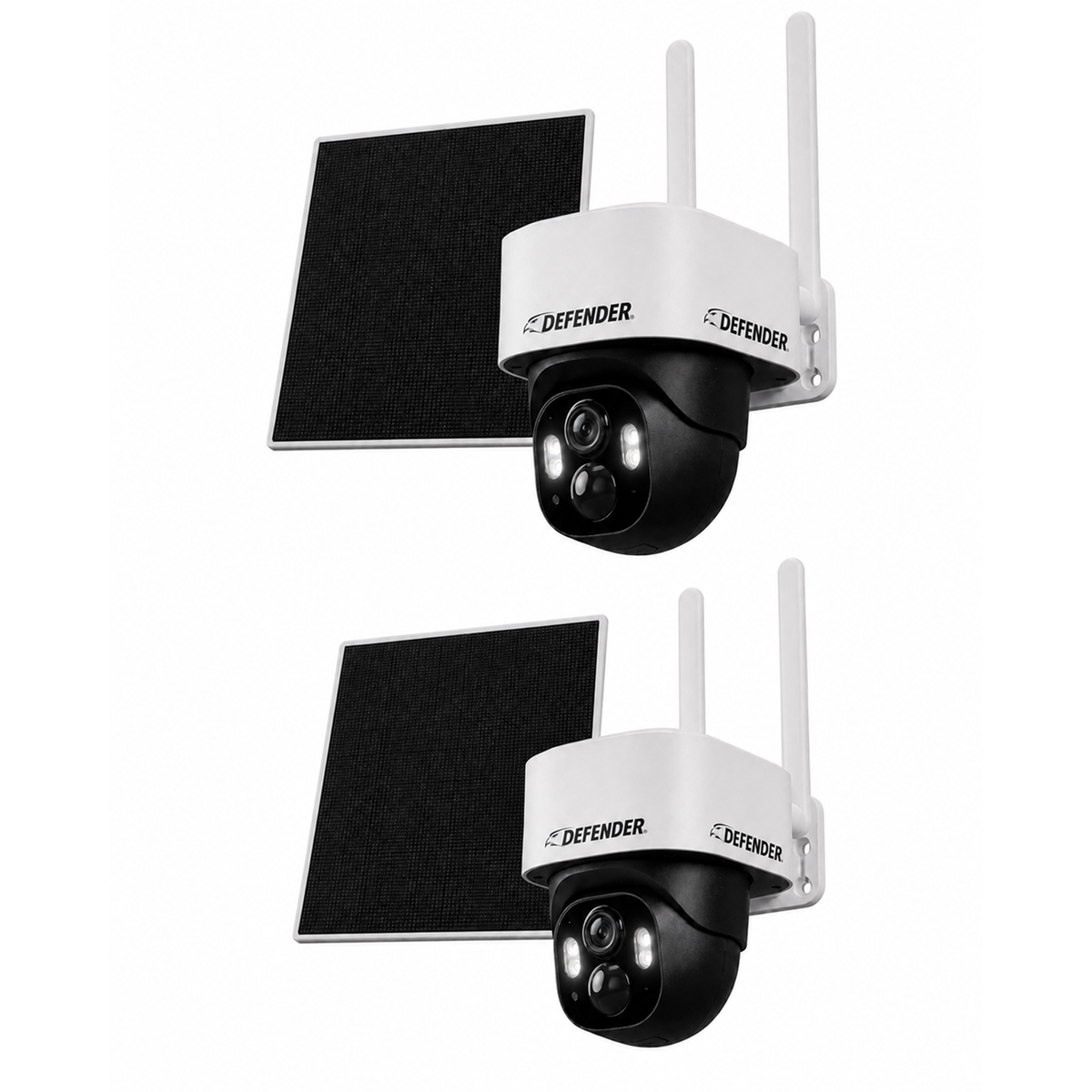 4G Solar Powered 2K+ AI Frontier PTZ Wireless Security Camera, 2 pc