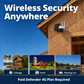 4G Solar Powered 2K+ AI Frontier PTZ Wireless Security Camera + 1 Yr CA Data Plan