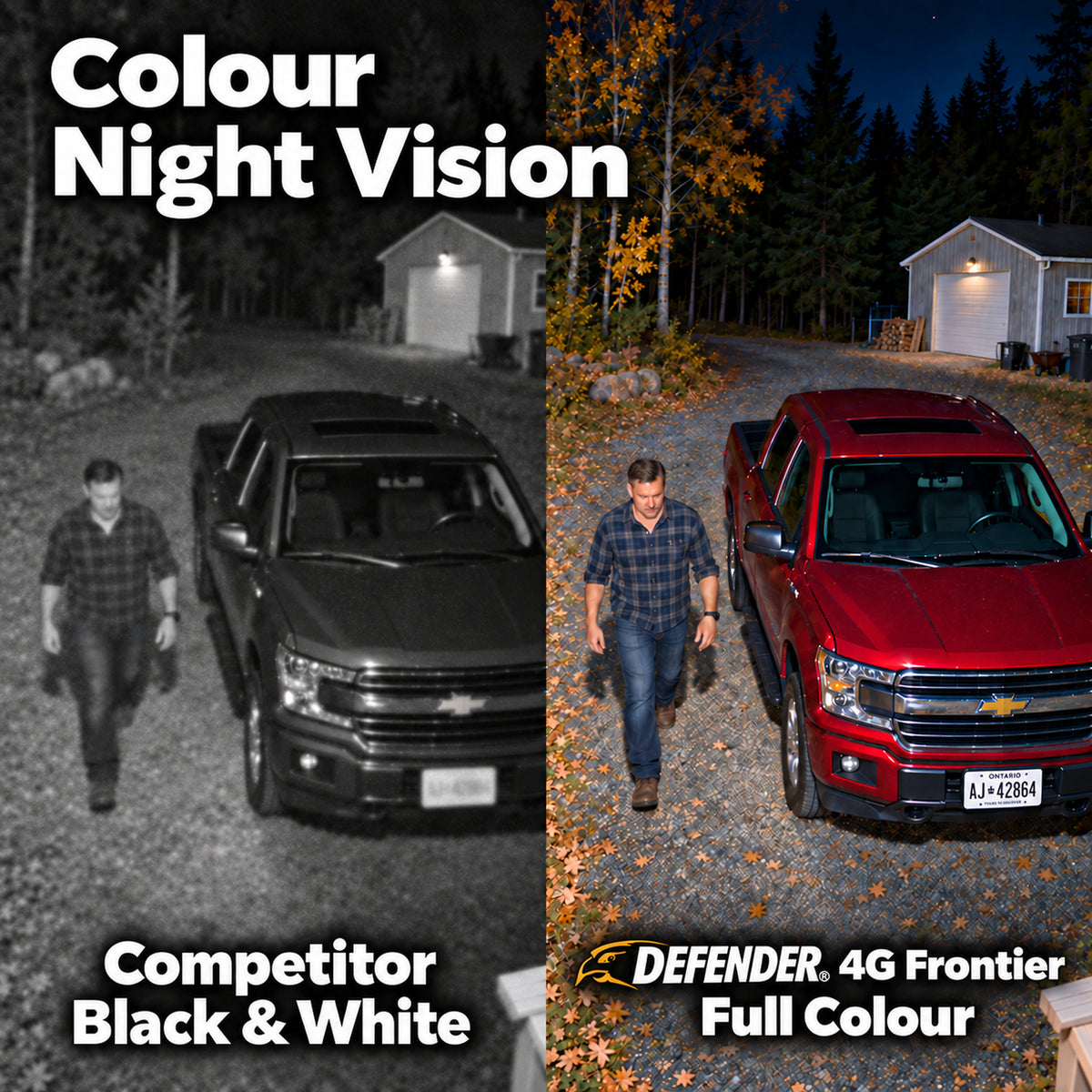 Defender Frontier B4M4G2PTZ-B 2-camera pack - Gallery Image 10 - Color Night Vision - CAN ENG