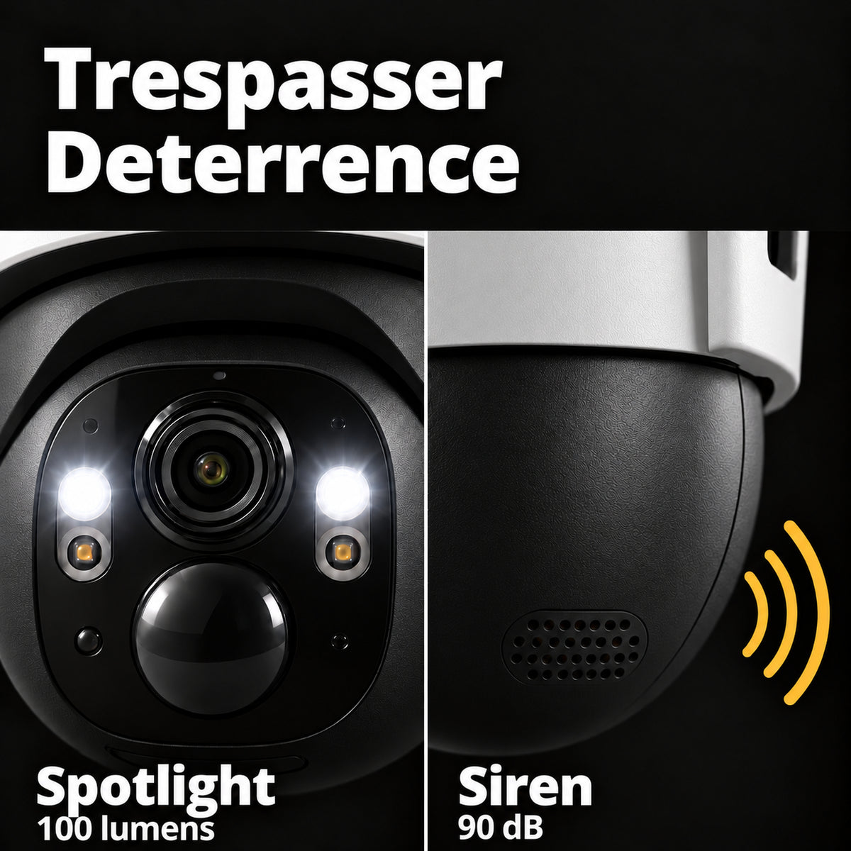 Defender Frontier B4M4G2PTZ-B 2-camera pack - Gallery Image 11 - Trespasser Deterrence - CAN ENG