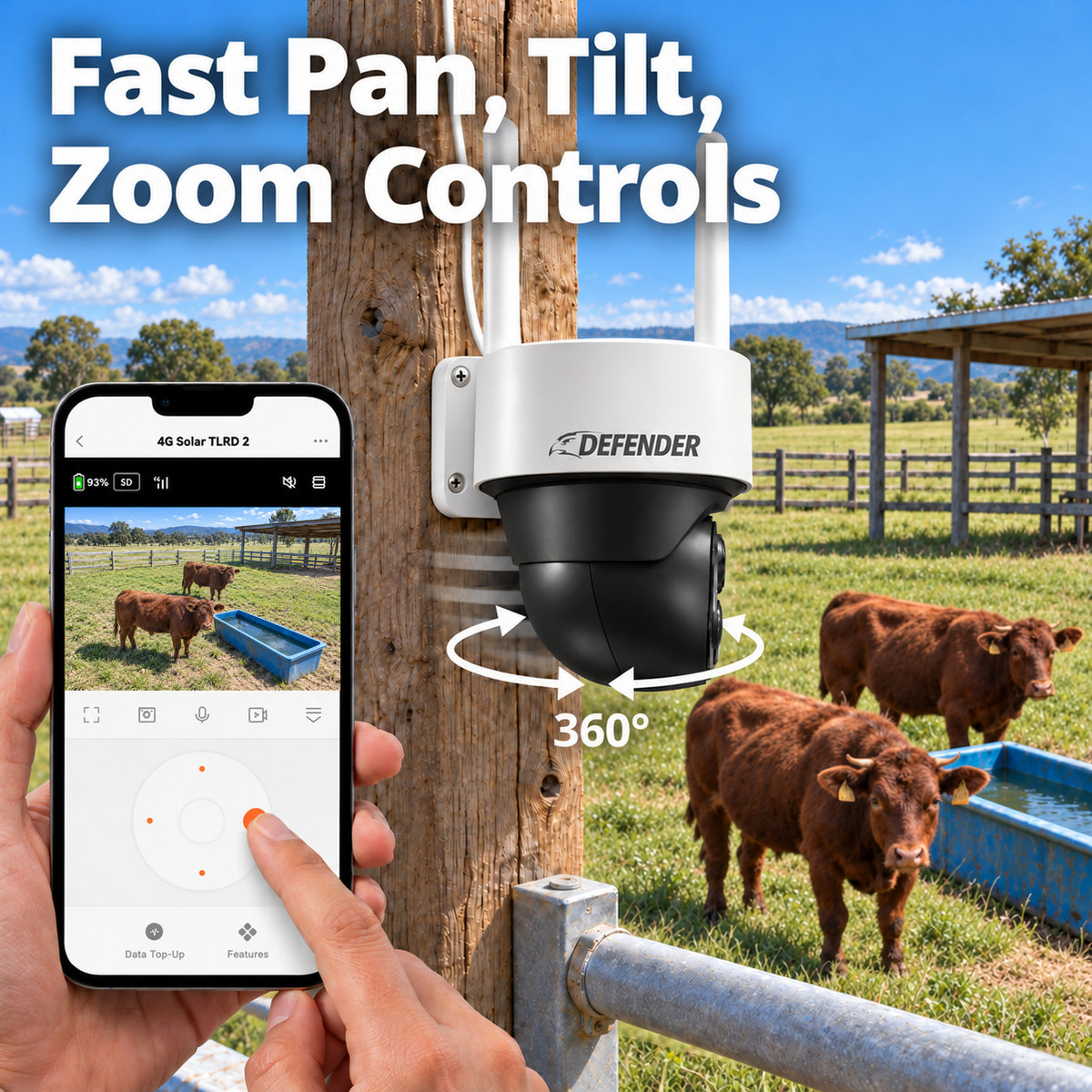 Defender Frontier B4M4G2PTZ-B 2-camera pack - Gallery Image 9 - Pan Tilt Zoom - CAN ENG