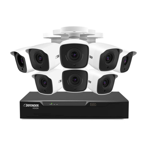 4K Vision Ultra HD Wired 8 Channel DVR Security System with 8 Cameras (Certified Open Box)