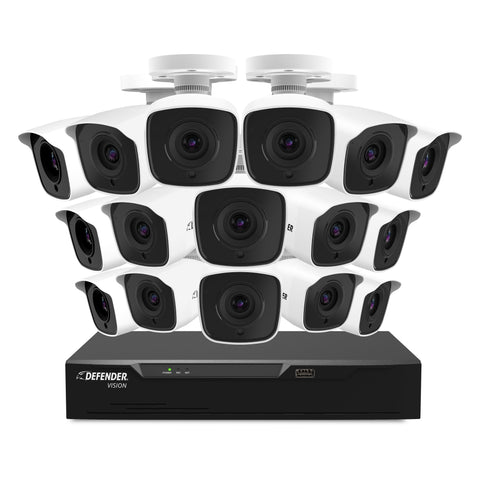 4K Vision Ultra HD Wired DVR System with 16 Cameras (Certified Open Box)