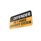 Defender Window Warning Sticker Single (5x3 inches)