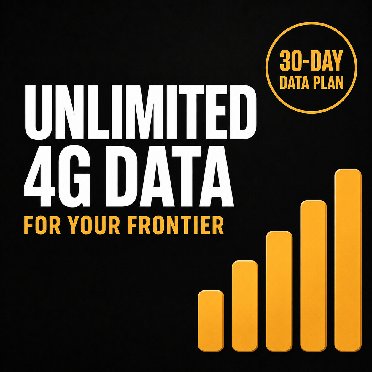 Defender Unlimited 4G Data — 30-Day Data Plan for Frontier
