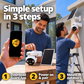 Three-step setup