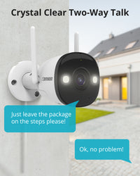 EXCLUSIVE BUNDLE: Guard Pro 2K WiFi. Plug-In Power Security Camera, 4 Pack, 4 128GB SD Cards