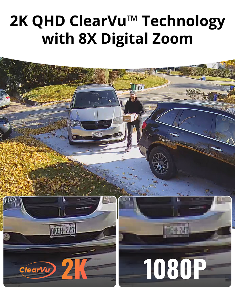 EXCLUSIVE BUNDLE: Guard Pro PTZ 2K Wi-Fi. Plug-In Power Security Camera, 2 Pack. 2 128GB SD Cards