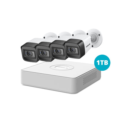 4K Ultra HD Wired 4 Channel Security System with 4 Cameras