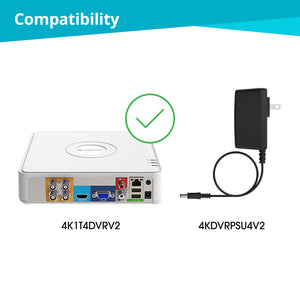 4K White DVR Power Supply