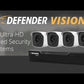 4K Vision Ultra HD Wired 4 Channel DVR Security System with 4 Cameras (Certified Open Box)